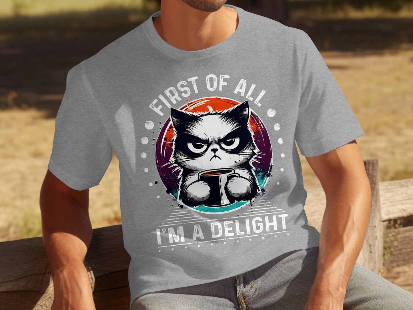 Grumpy Cat First of All I'm A Delight T-shirt