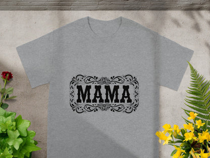 Vintage Style MAMA Graphic Design Printed T-Shirt