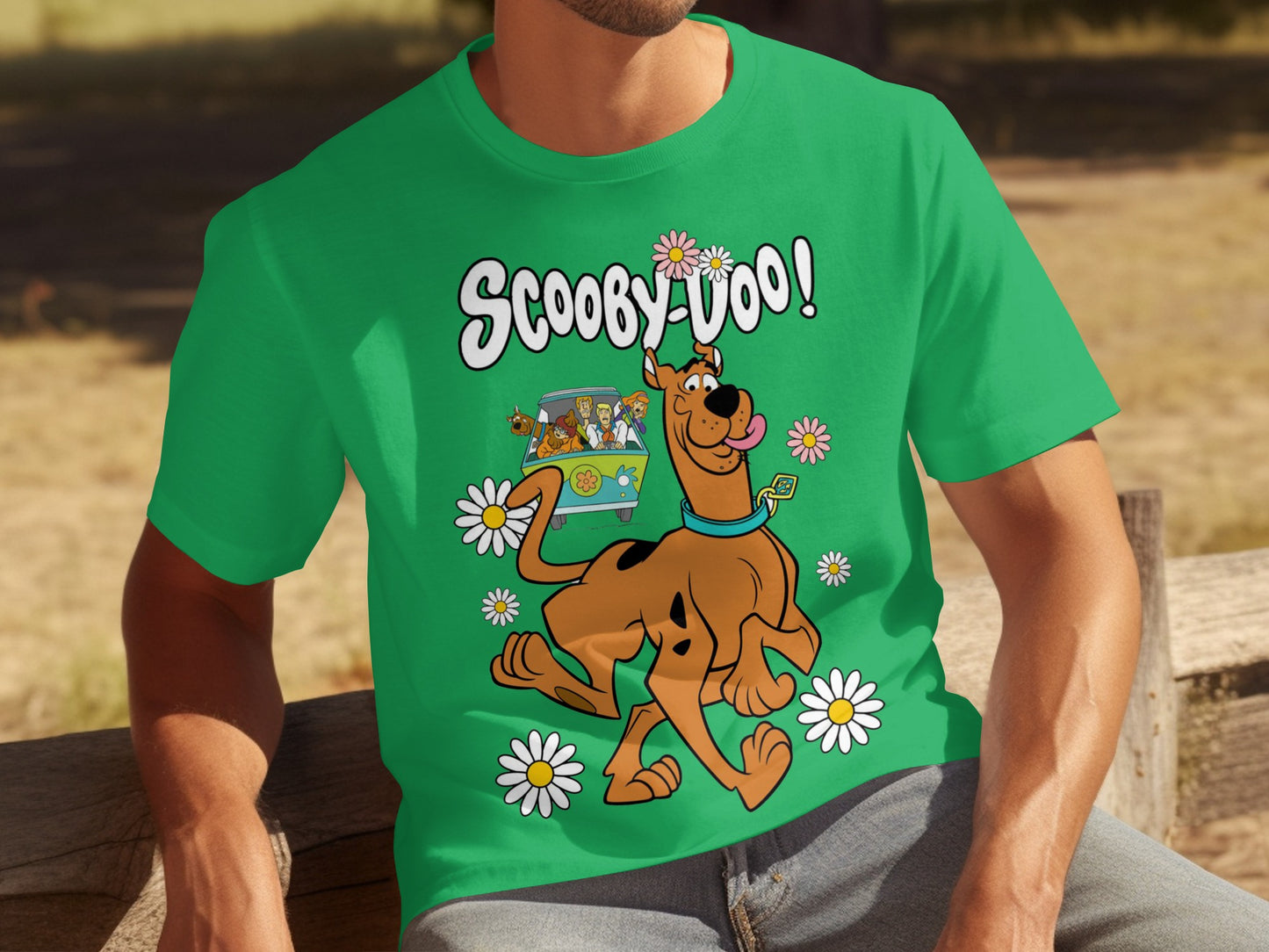 Bright Green Scooby-Doo Graphic Tee for Fans
