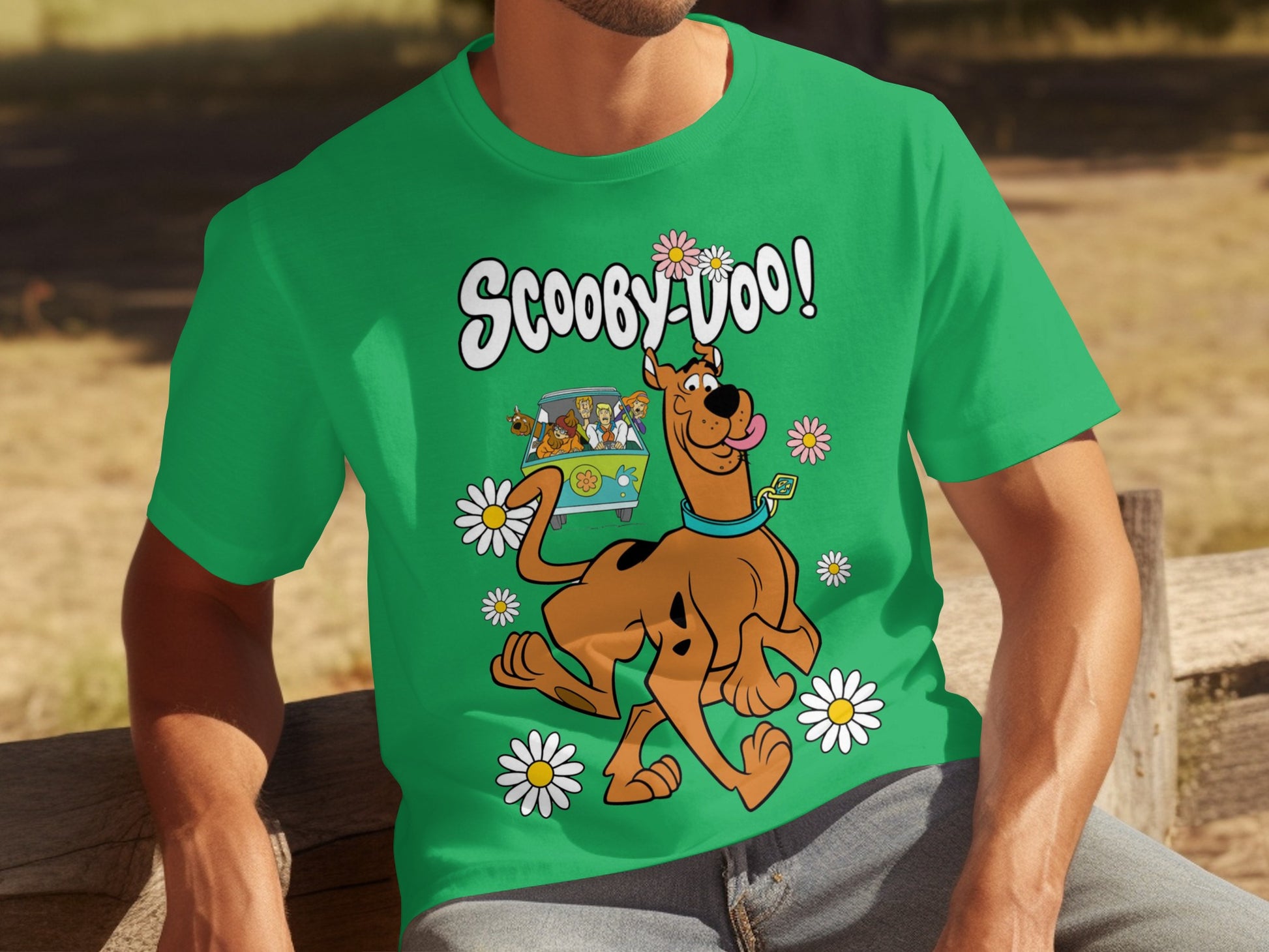 Bright Green Scooby-Doo Graphic Tee for Fans