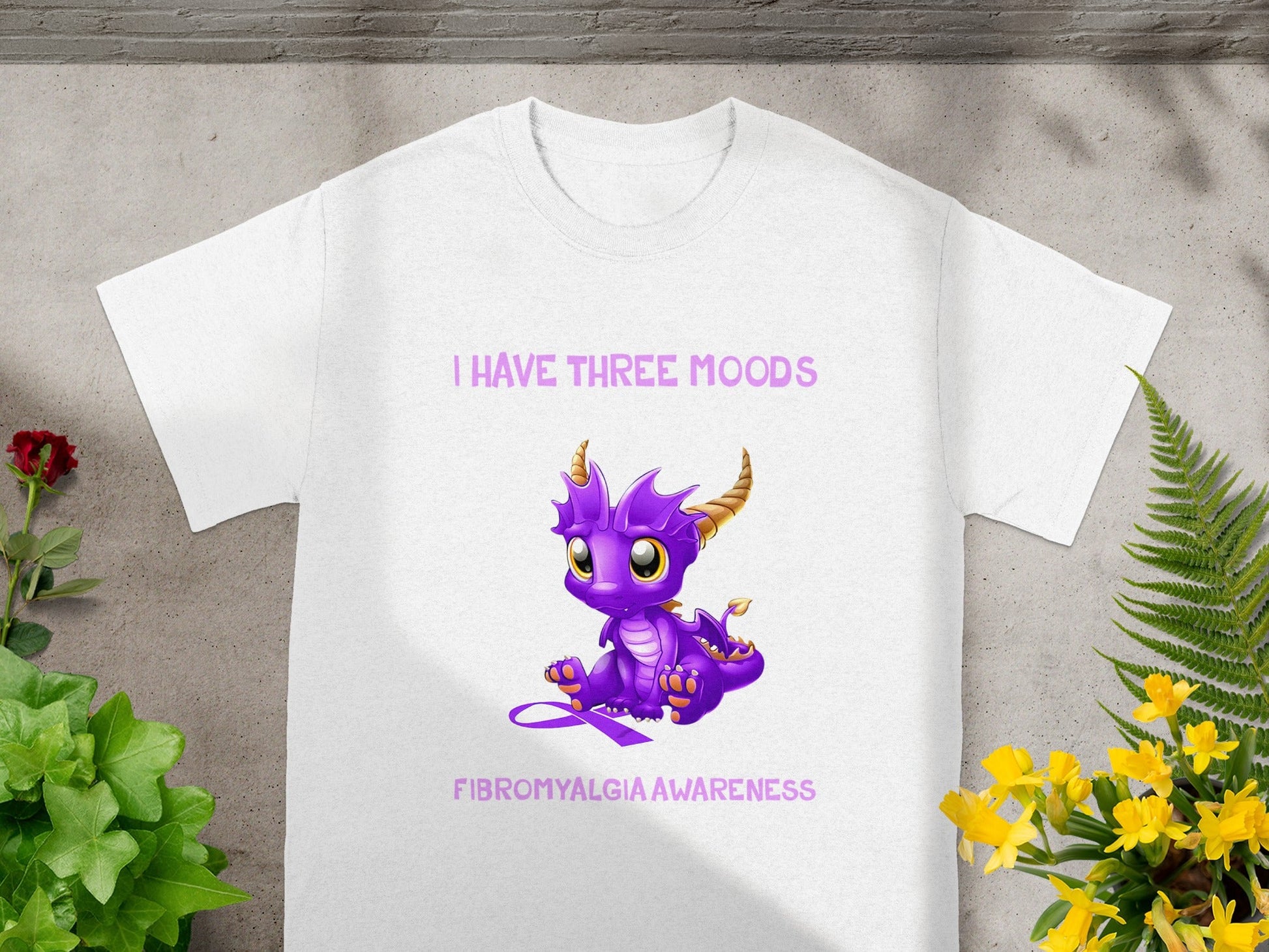 I Have Three Moods Fibromyalgia Awareness T-shirt