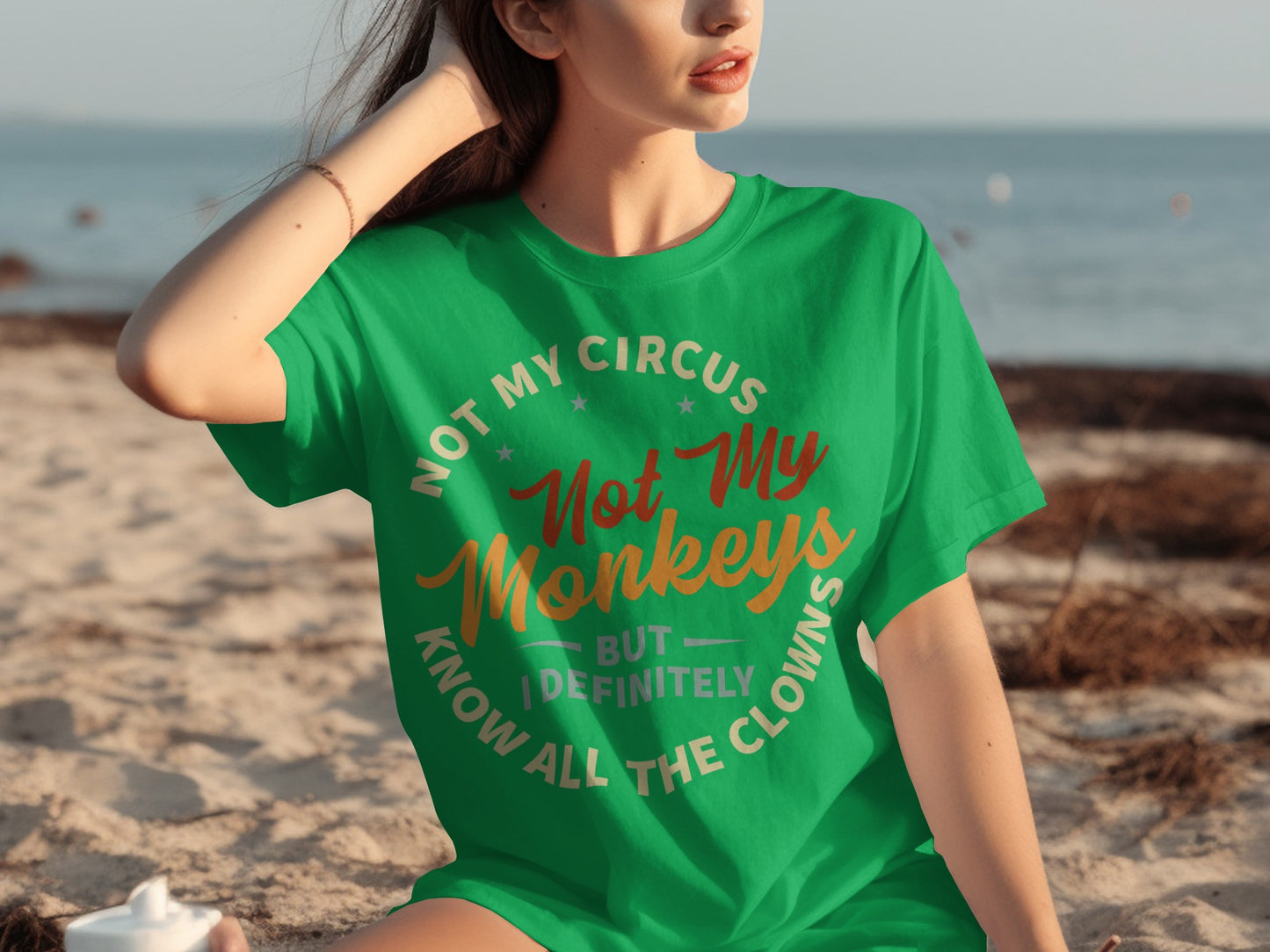 Not My Circus Not My Monkeys Graphic Tee Shirt