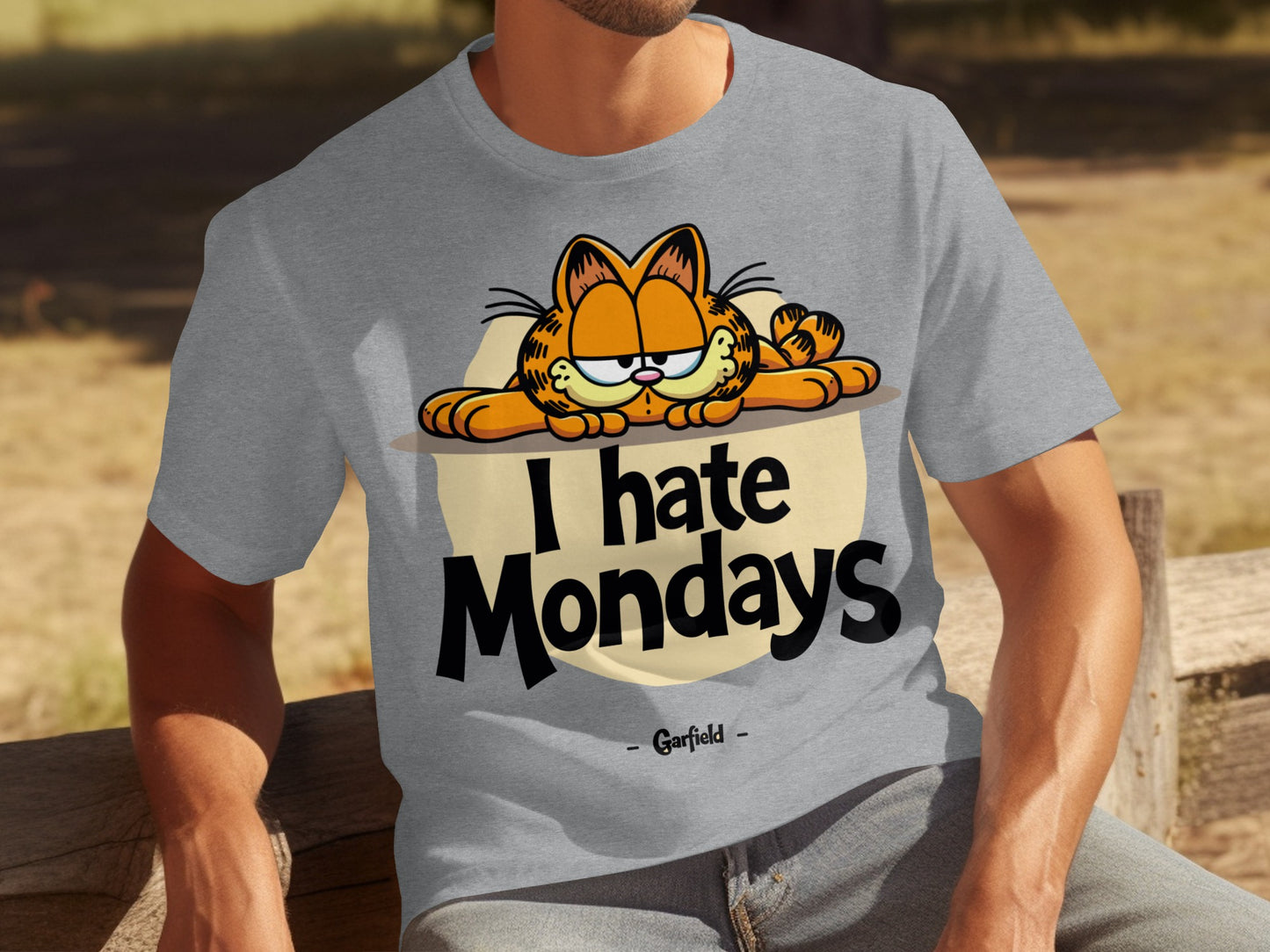 I Hate Mondays Garfield Graphic T-Shirt