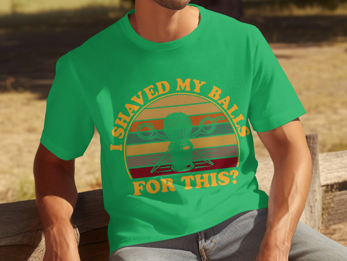 I Shaved My Balls For This? Funny Retro T-Shirt