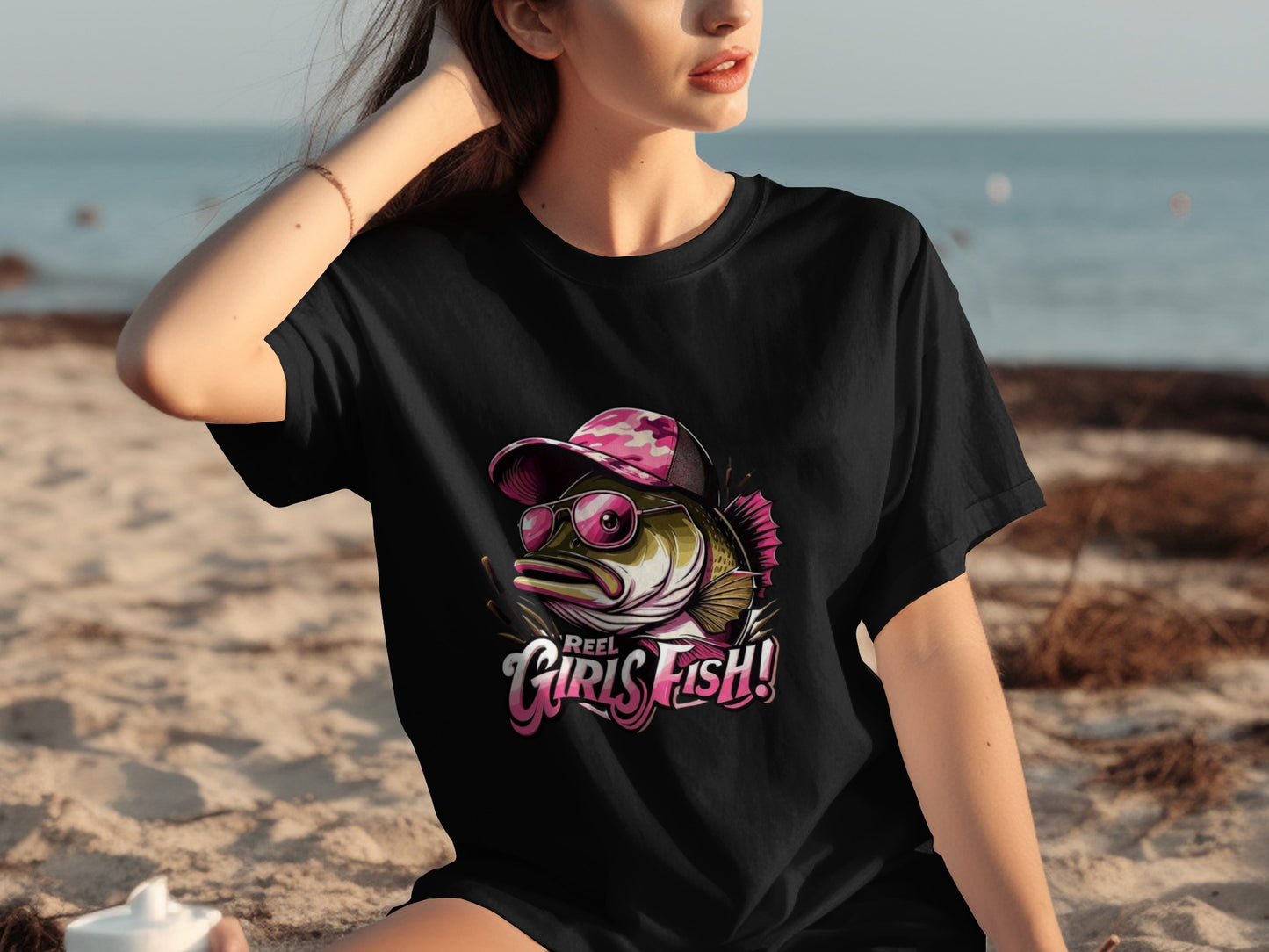 Reel Girls Fish Graphic Tee for Fishing Lovers