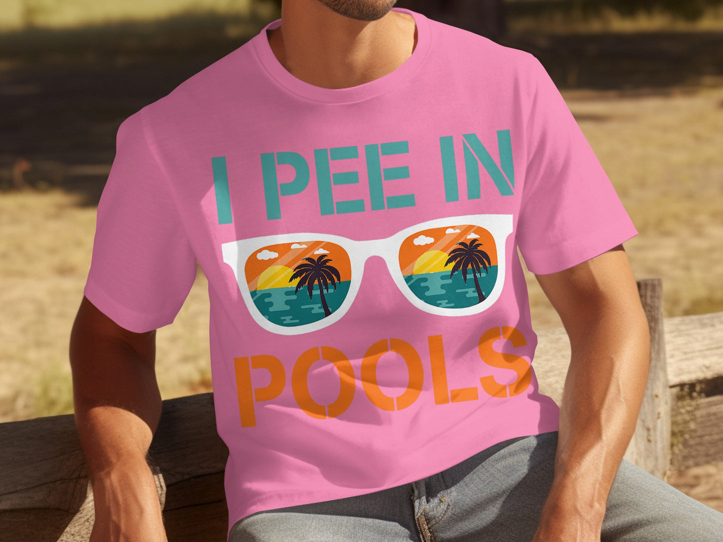 I Pee In Pools Shirt With Sunglasses Graphic Tee