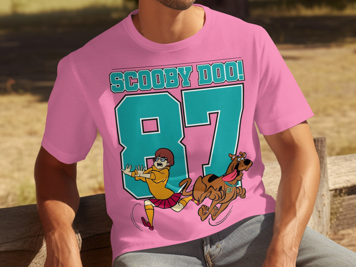 Scooby Doo 87 Graphic Pink Shirt for Fans