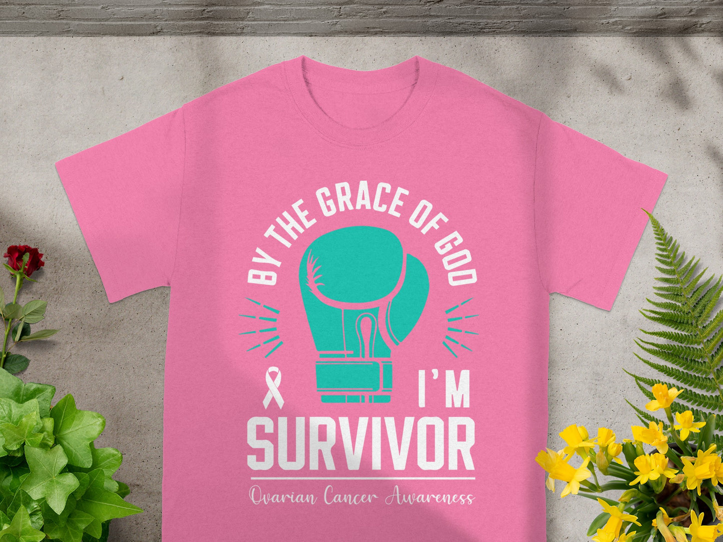 By the Grace of God I'm Survivor Ovarian Cancer shirt