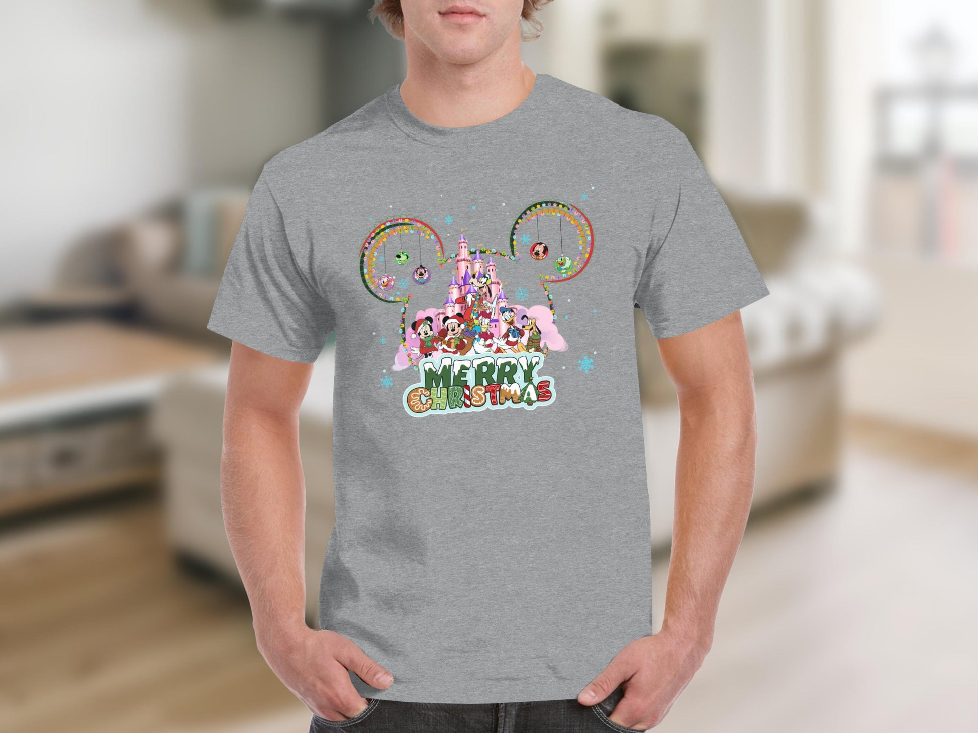 Merry Christmas Mickey Mouse and Friends T-shirt