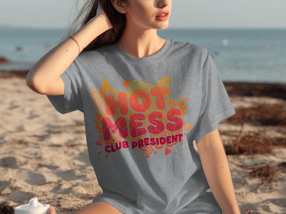 Hot Mess Club President Graphic Shirt