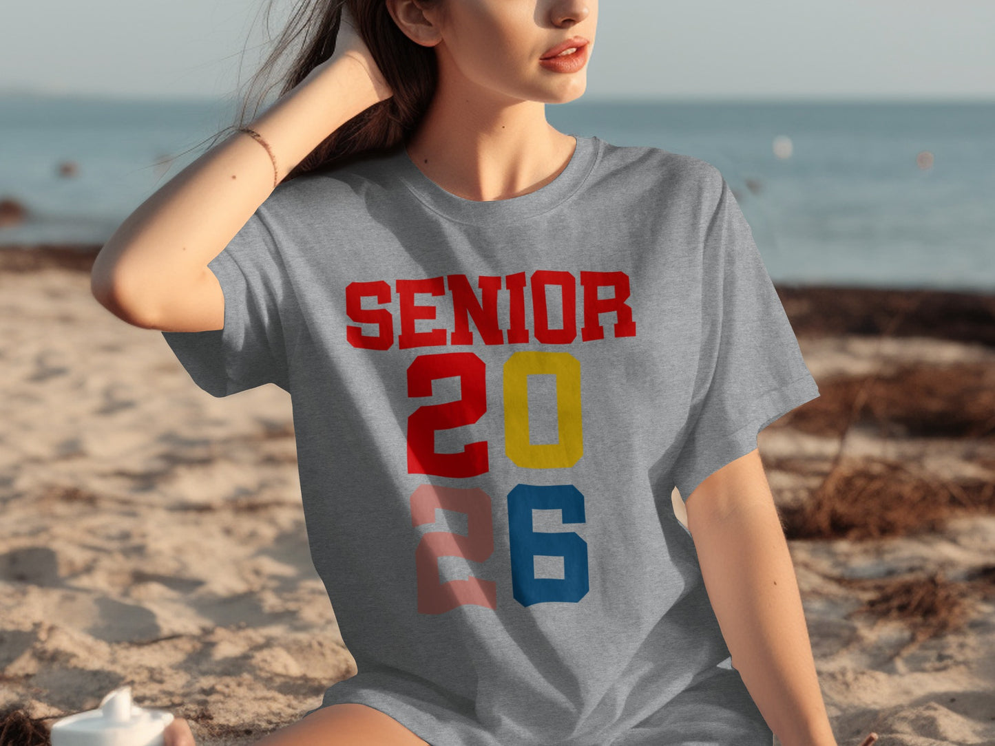 Senior 2026 Bold Colored Graphic T-Shirt