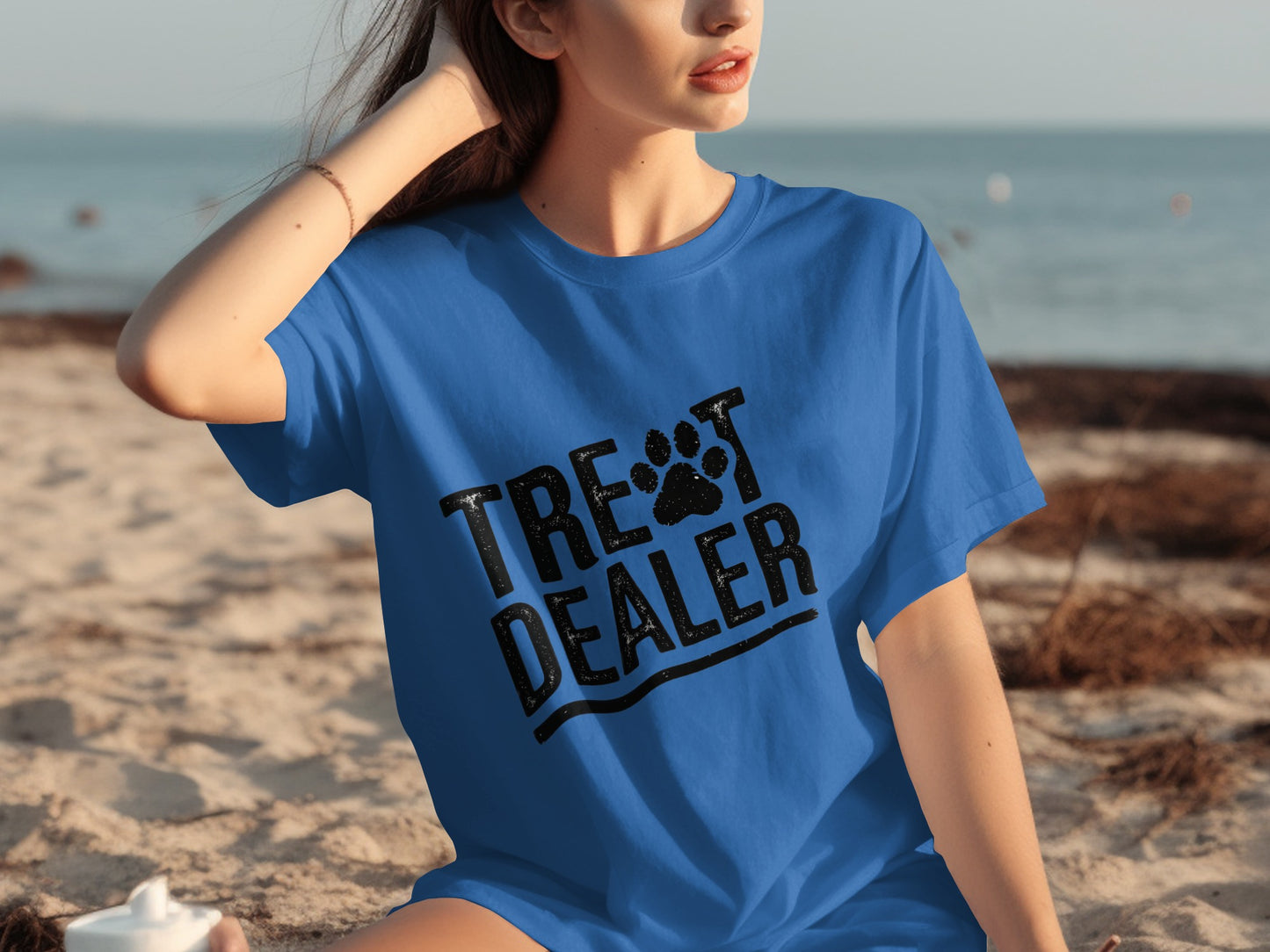 Treat Dealer Paw Print Graphic T-Shirt