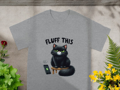 Fluff This Cat Graphic Short Sleeve T-shirt Product
