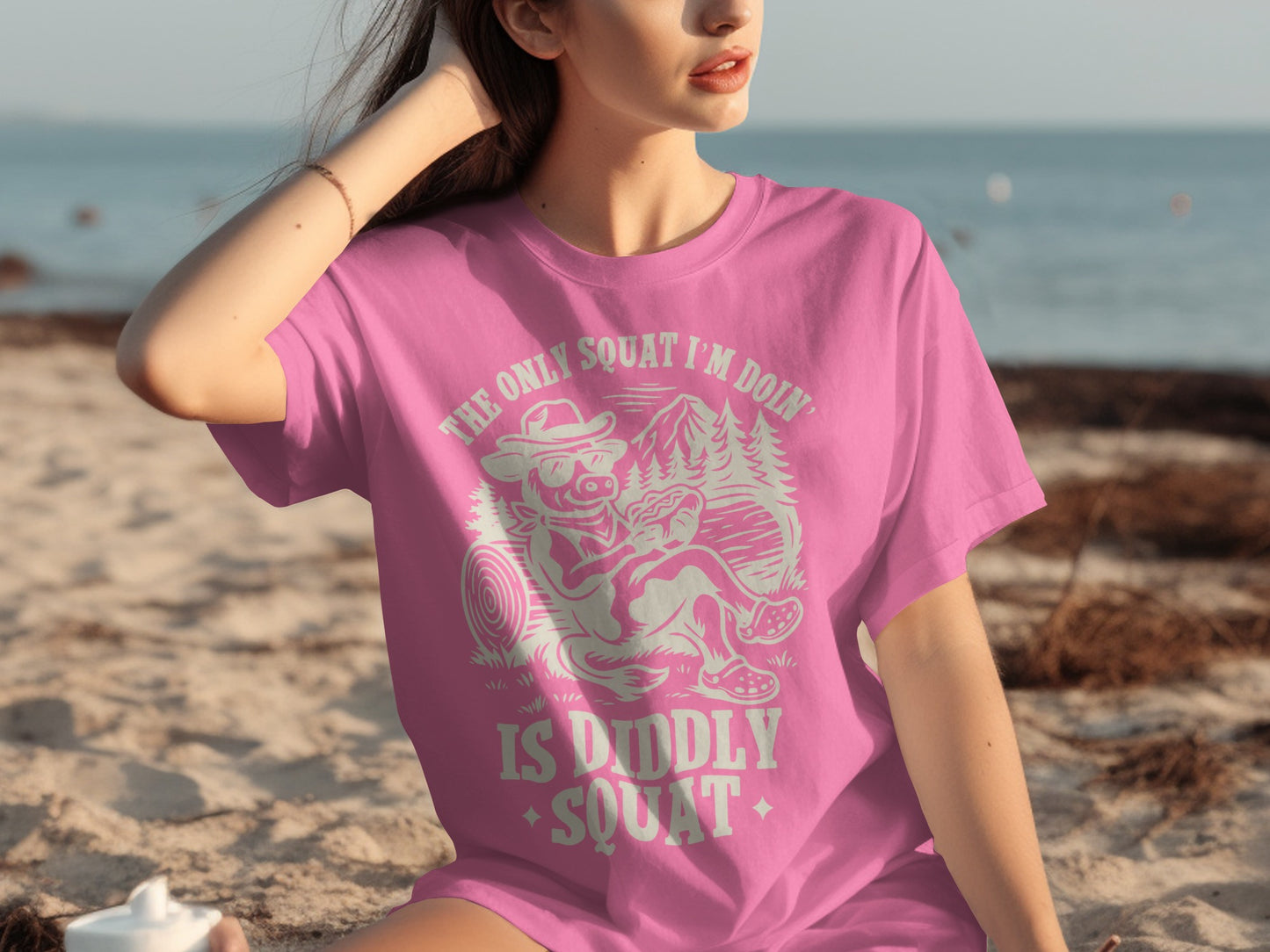 The Only Squat I'm Doin' Is Diddly Squat T-shirt