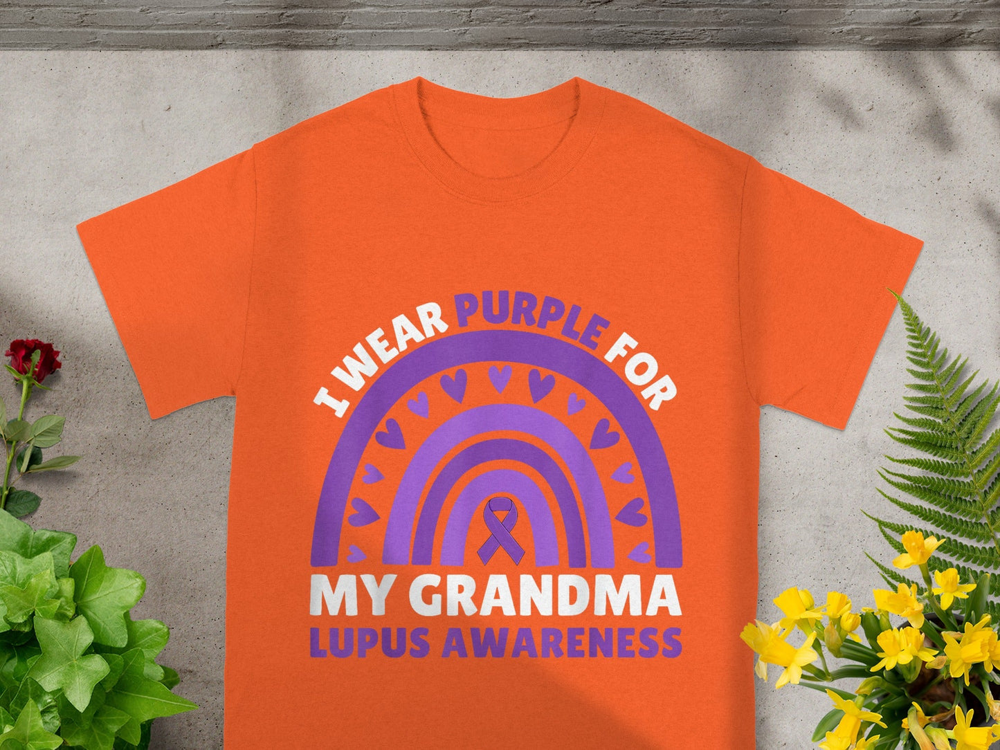 I Wear Purple For My Grandma Lupus Awareness Shirt