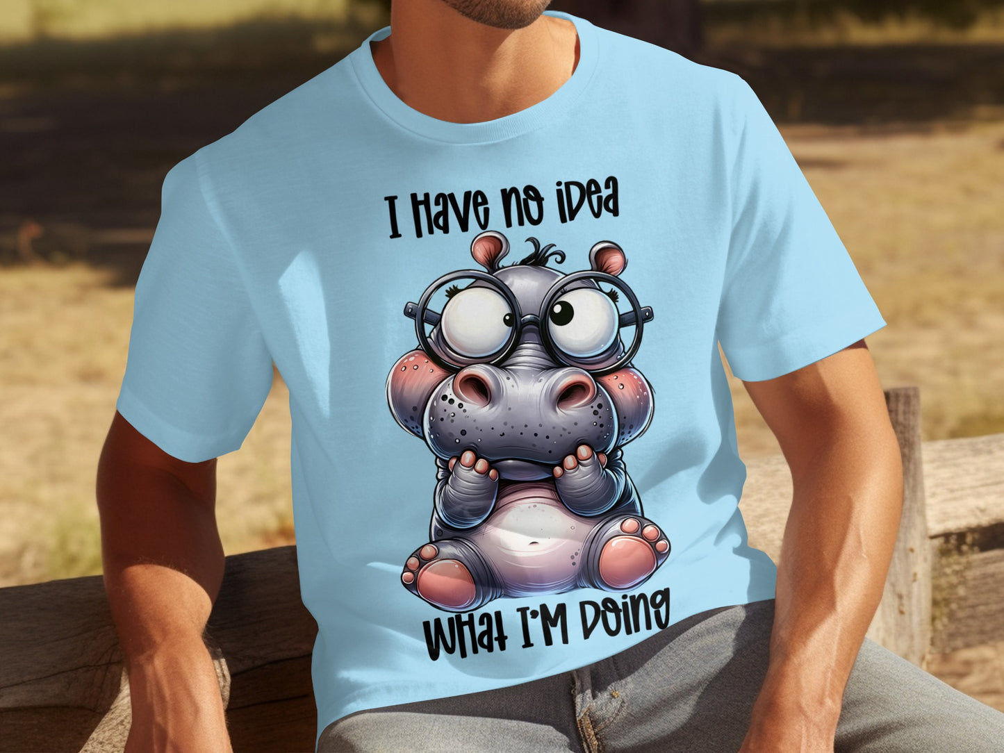 I Have No Idea What I'm Doing Hippo T-Shirt