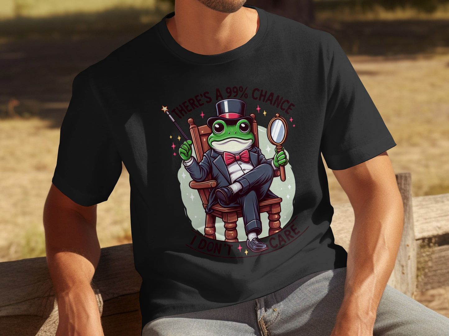 There's a 99% Chance I Don't Care Frog T-Shirt