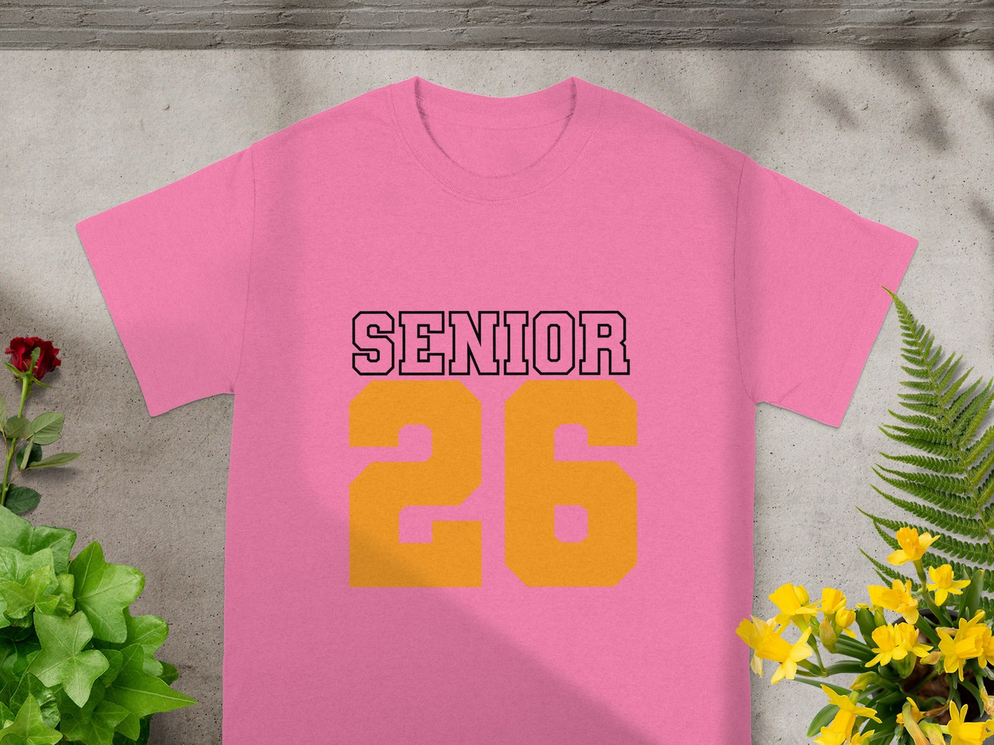 SENIOR 26 Pink Graphic Tee Senior T-Shirt for Graduates