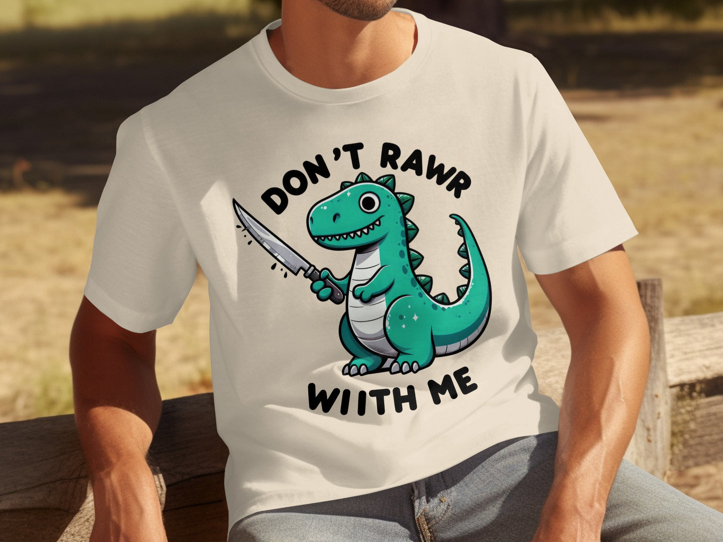Don't Rawr With Me Dinosaur Graphic T-Shirt