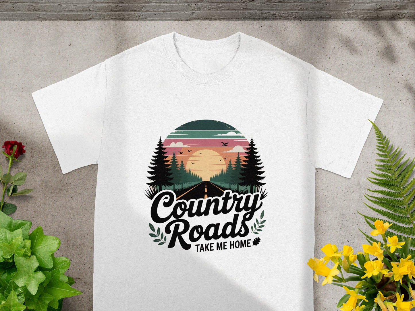 Country Roads Take Me Home Graphic T-Shirt
