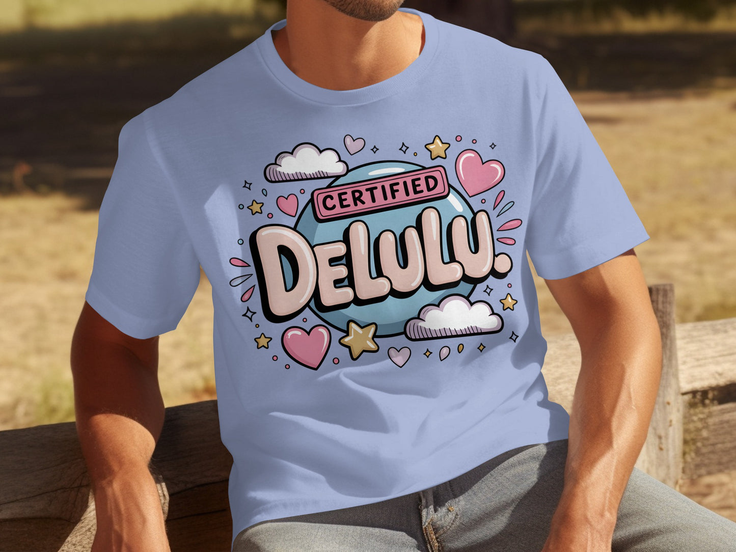 Certified Delulu Graphic T-shirt with Cute Design
