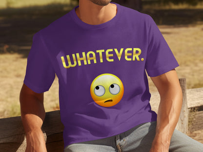 Whatever Emoji Face Unisex Graphic T-shirt