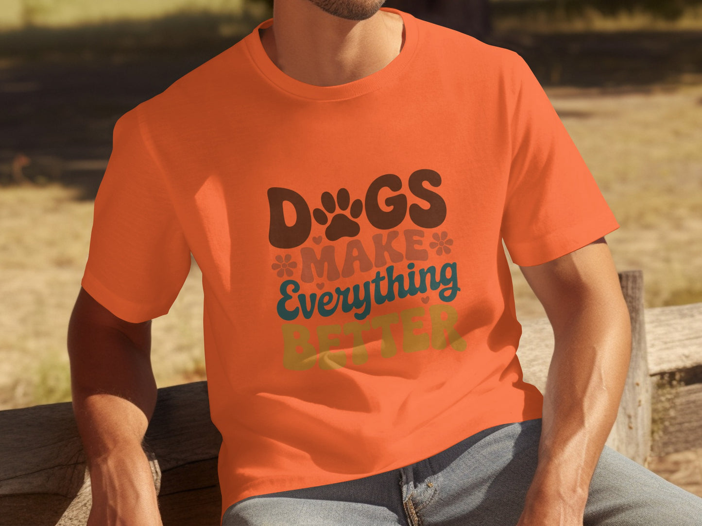 Dogs Make Everything Better Graphic T-Shirt