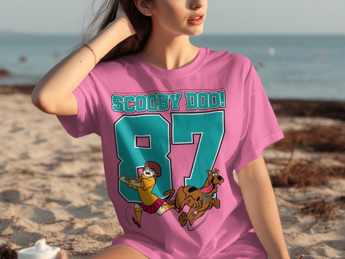 Scooby Doo 87 Pink Graphic T-shirt