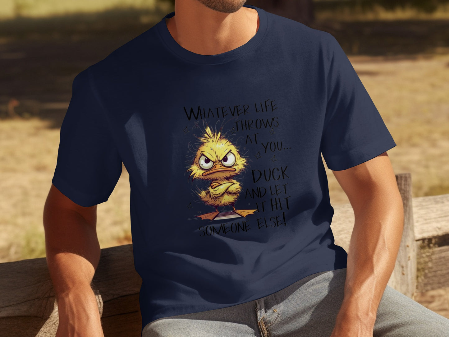 Whatever Life Throws At You Duck Funny Tee