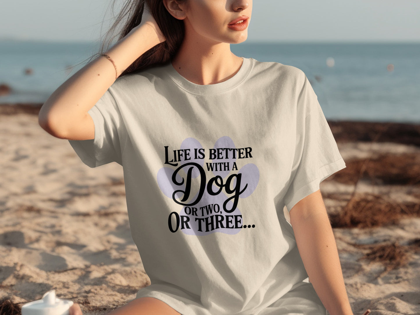 Life is Better with a Dog or Two or Three T-shirt