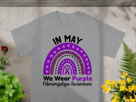 In May We Wear Purple Fibromyalgia Awareness Shirt