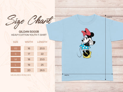 GILDAN 5000B Minnie Mouse Light Blue T-shirt product type