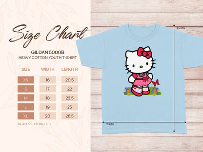 Light Blue Hello Kitty Youth T-Shirt Gildan 5000B product type