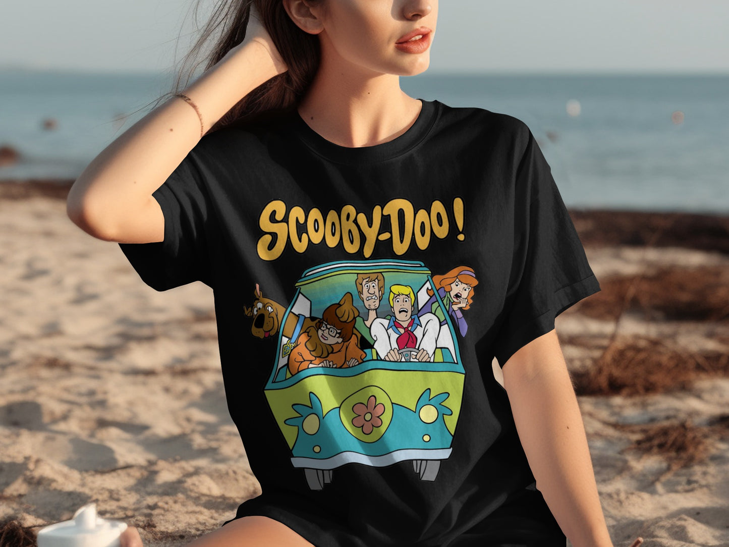 Scooby-Doo Crew in Mystery Machine T-shirt