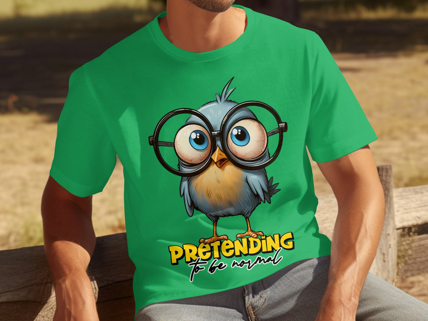 Pretending to Be Normal Funny Owl T-Shirt