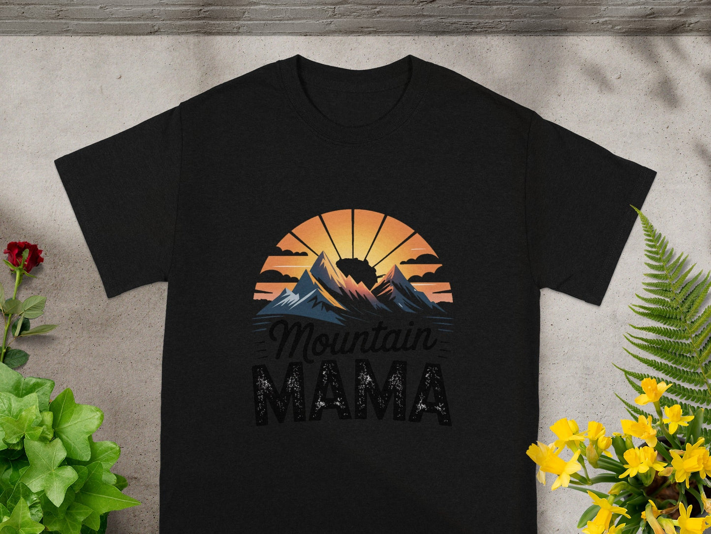 Mountain Mama Sunset Graphic T-Shirt