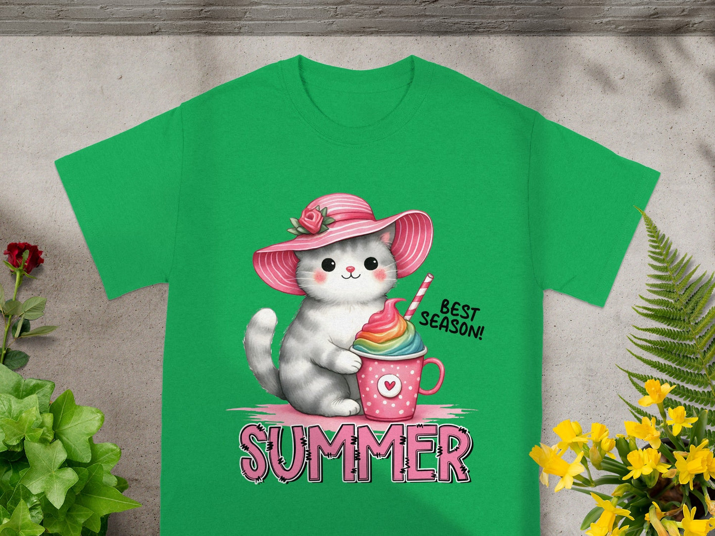 Cute Cat Summer Best Season T-Shirt for Cat Lovers