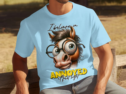 I Believe in Annoyed at First Sight Funny T-shirt