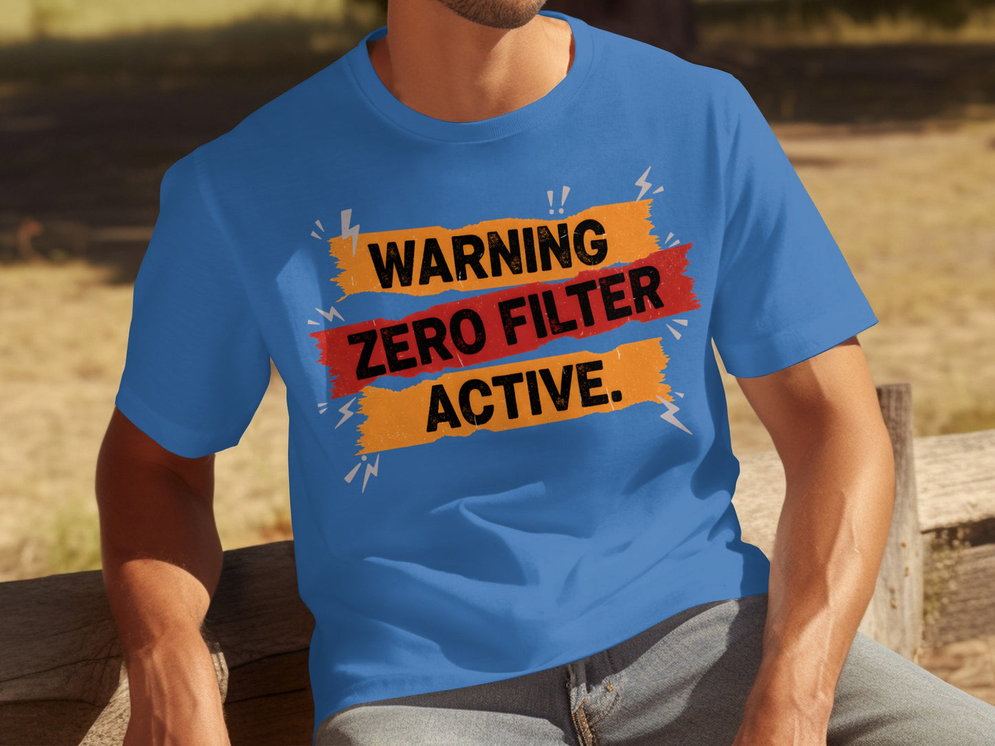 Warning Zero Filter Active Graphic T-Shirt Product