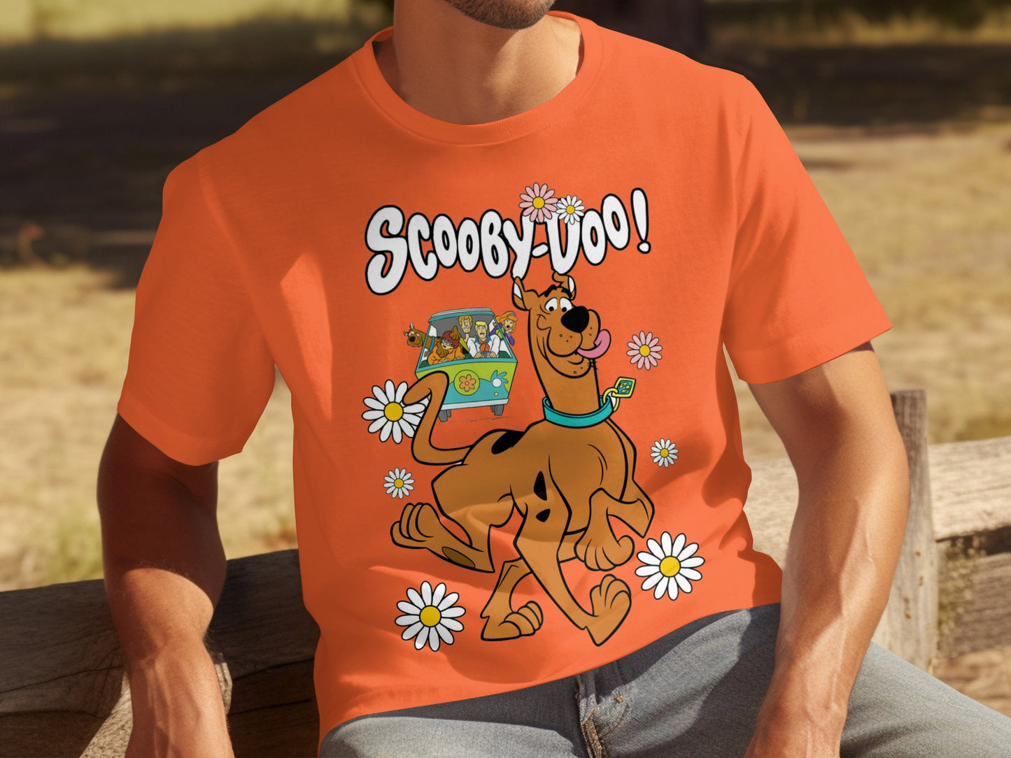 Scooby-Doo Orange Graphic Tee Cartoon Shirt