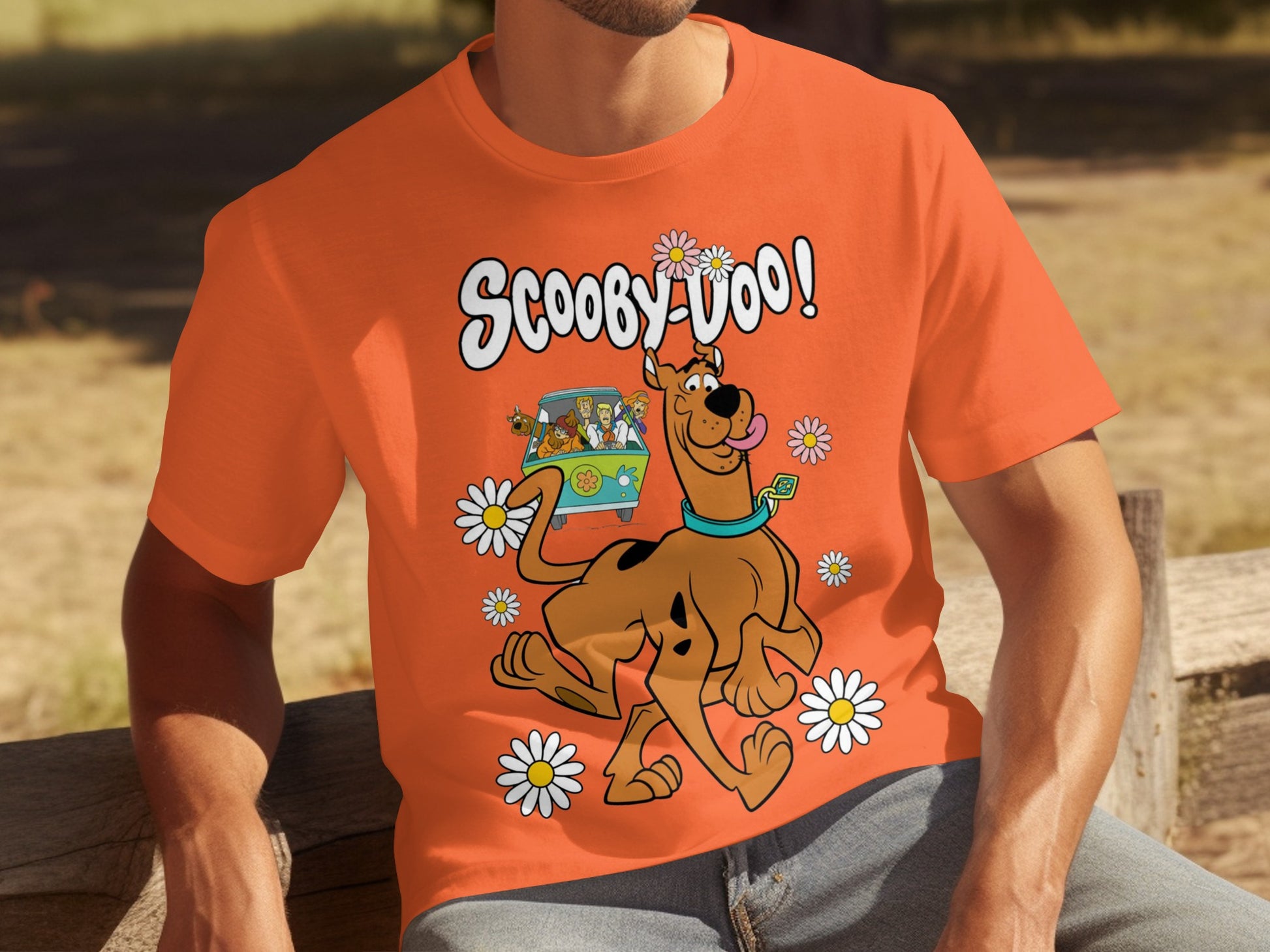 Scooby-Doo Orange Graphic Tee Cartoon Shirt