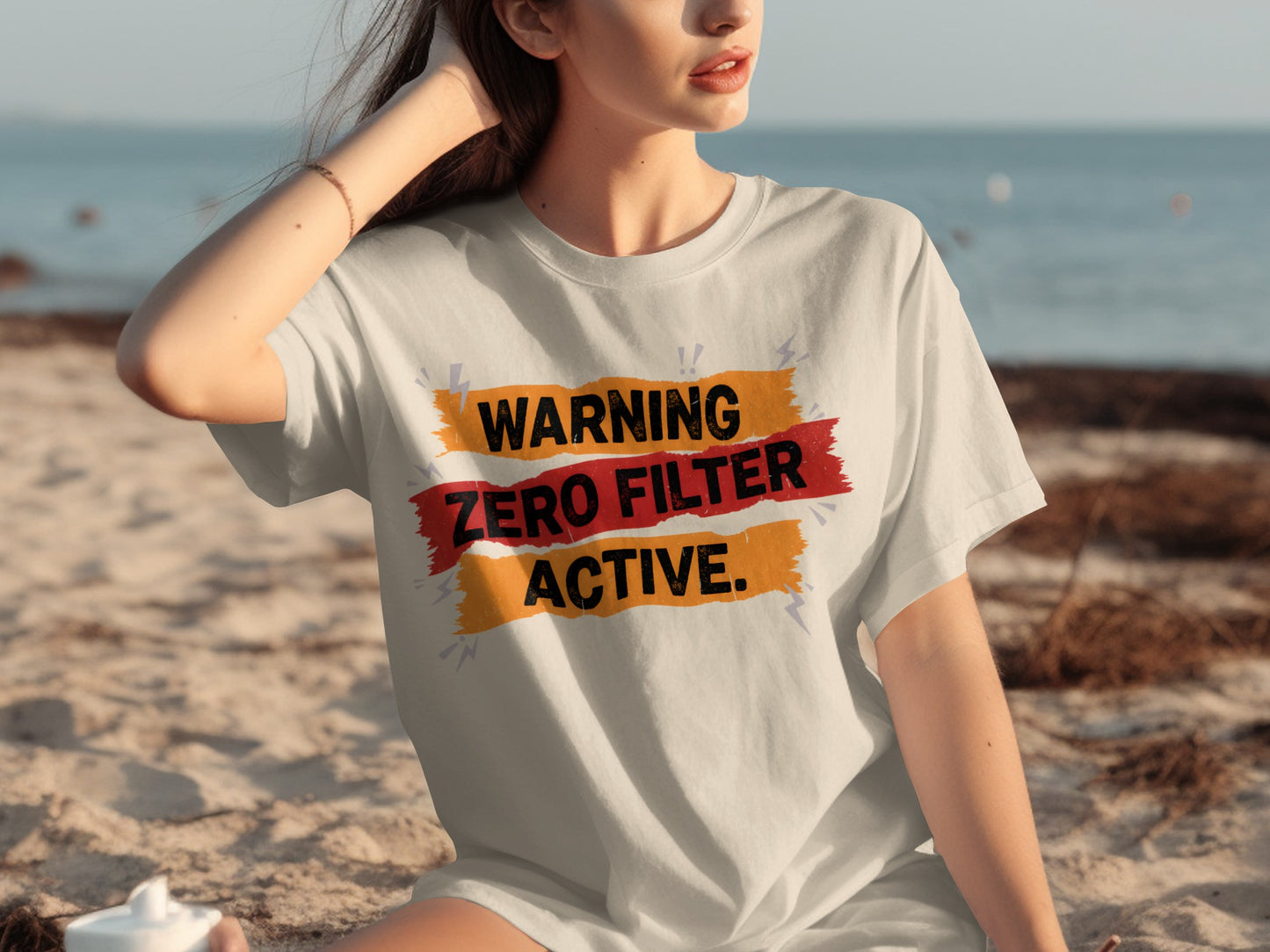 Warning Zero Filter Active Graphic T-shirt