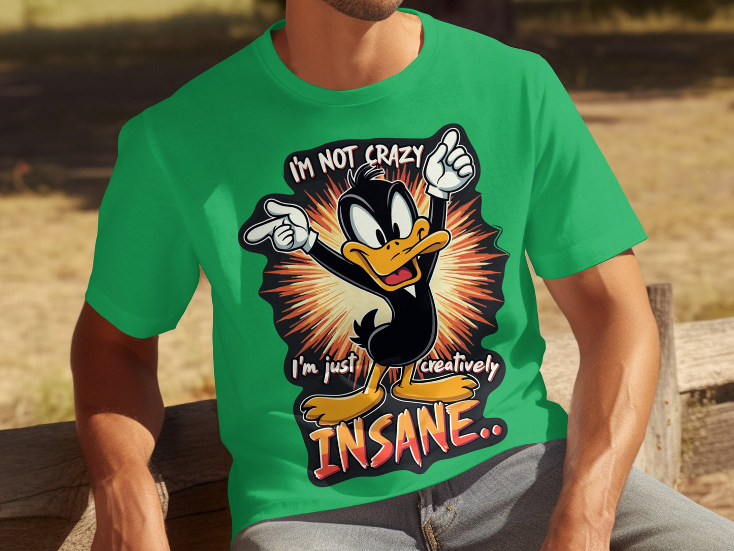 I'm Not Crazy Creatively Insane Cartoon Character Shirt