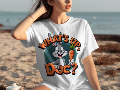 What's Up Doc Bugs Bunny Graphic T-Shirt Design