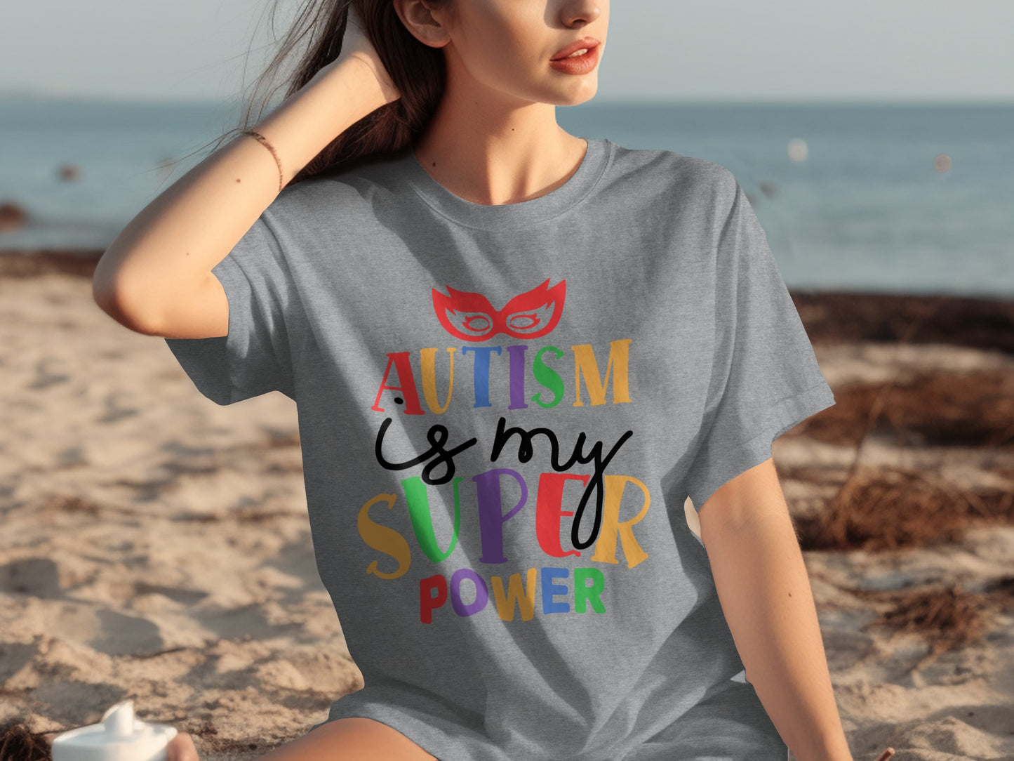 Autism is My Superpower Colorful Graphic Shirt