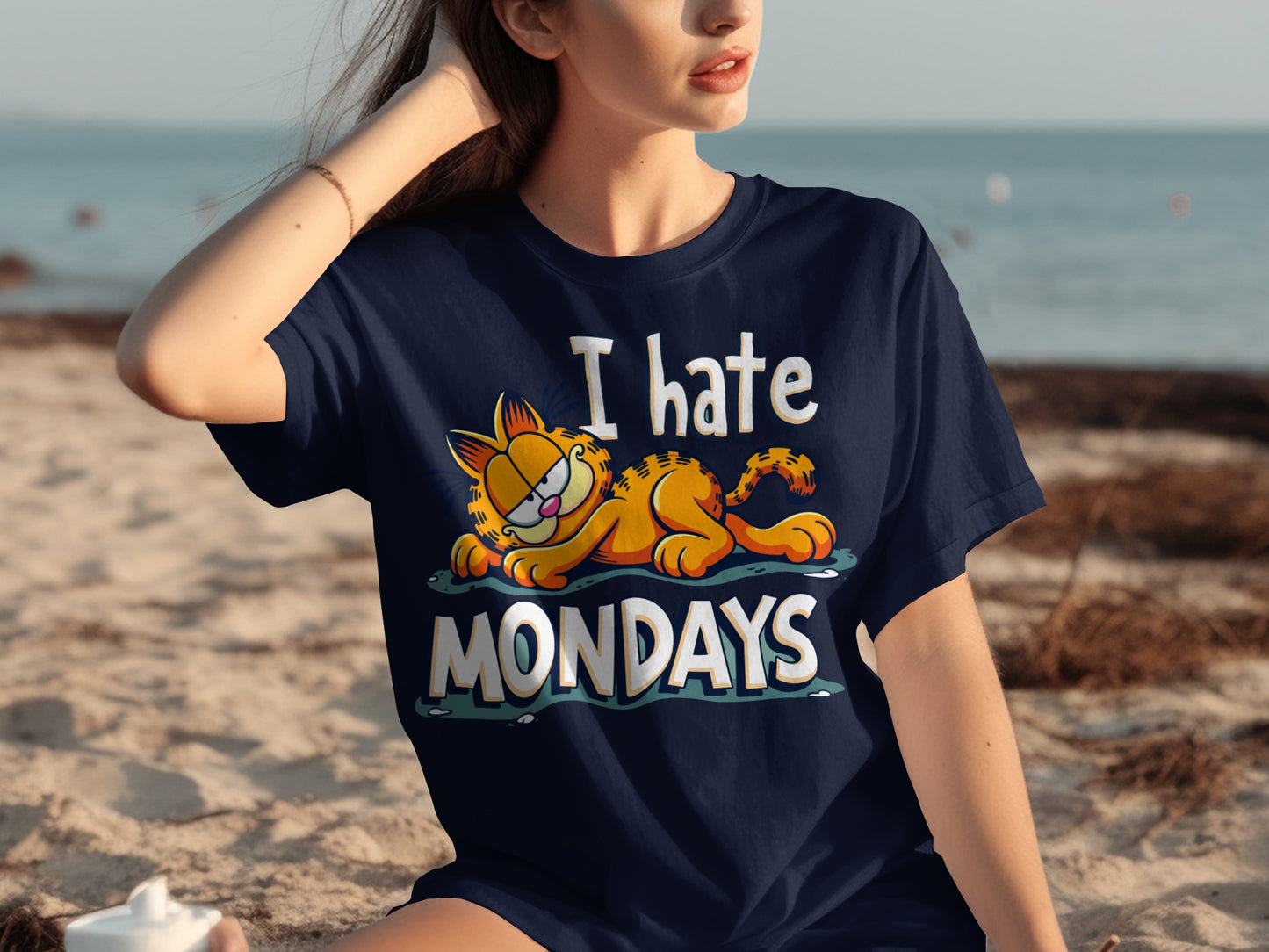 I Hate Mondays Garfield Graphic T-shirt