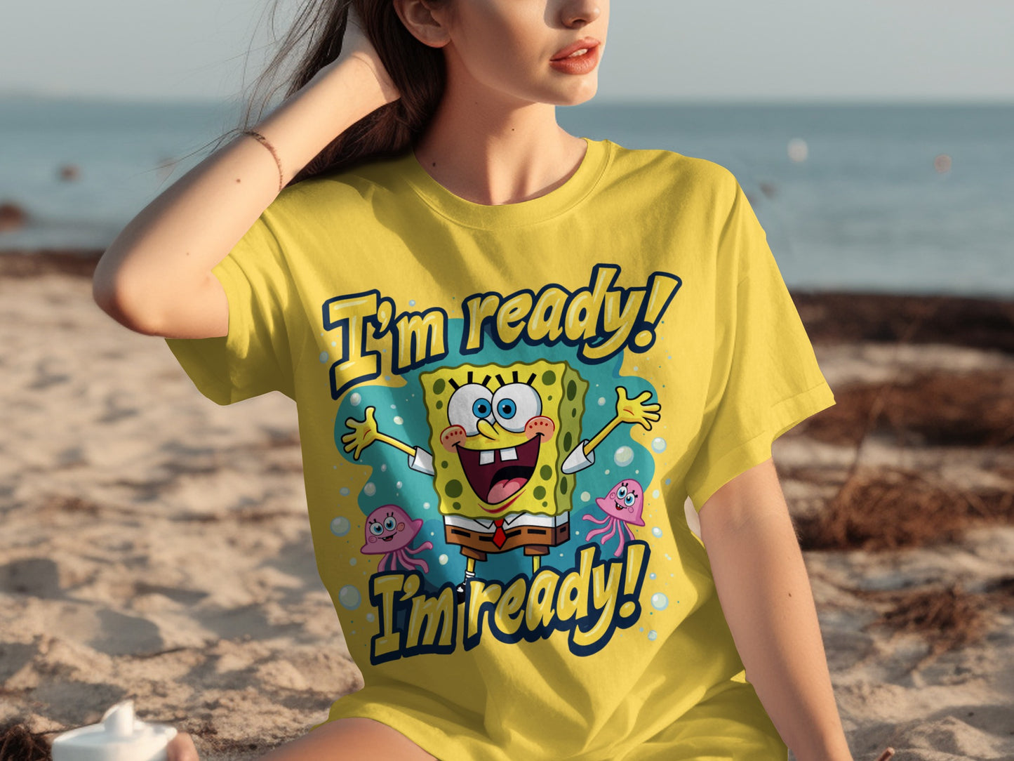 I'm Ready Spongebob Squarepants Beach Shirt Product