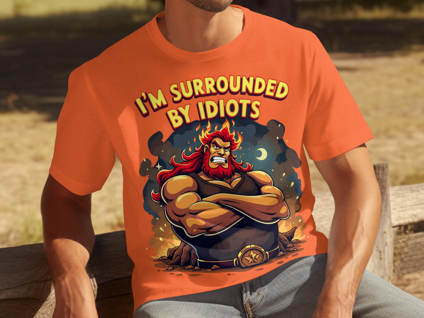 I'm Surrounded by Idiots Funny Graphic T-shirt