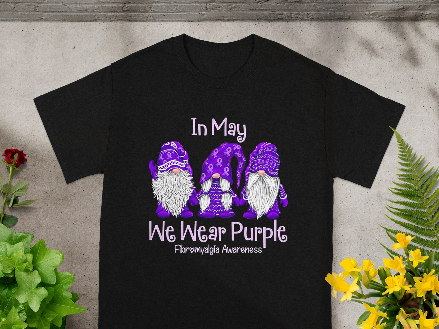In May We Wear Purple Fibromyalgia Awareness T-shirt
