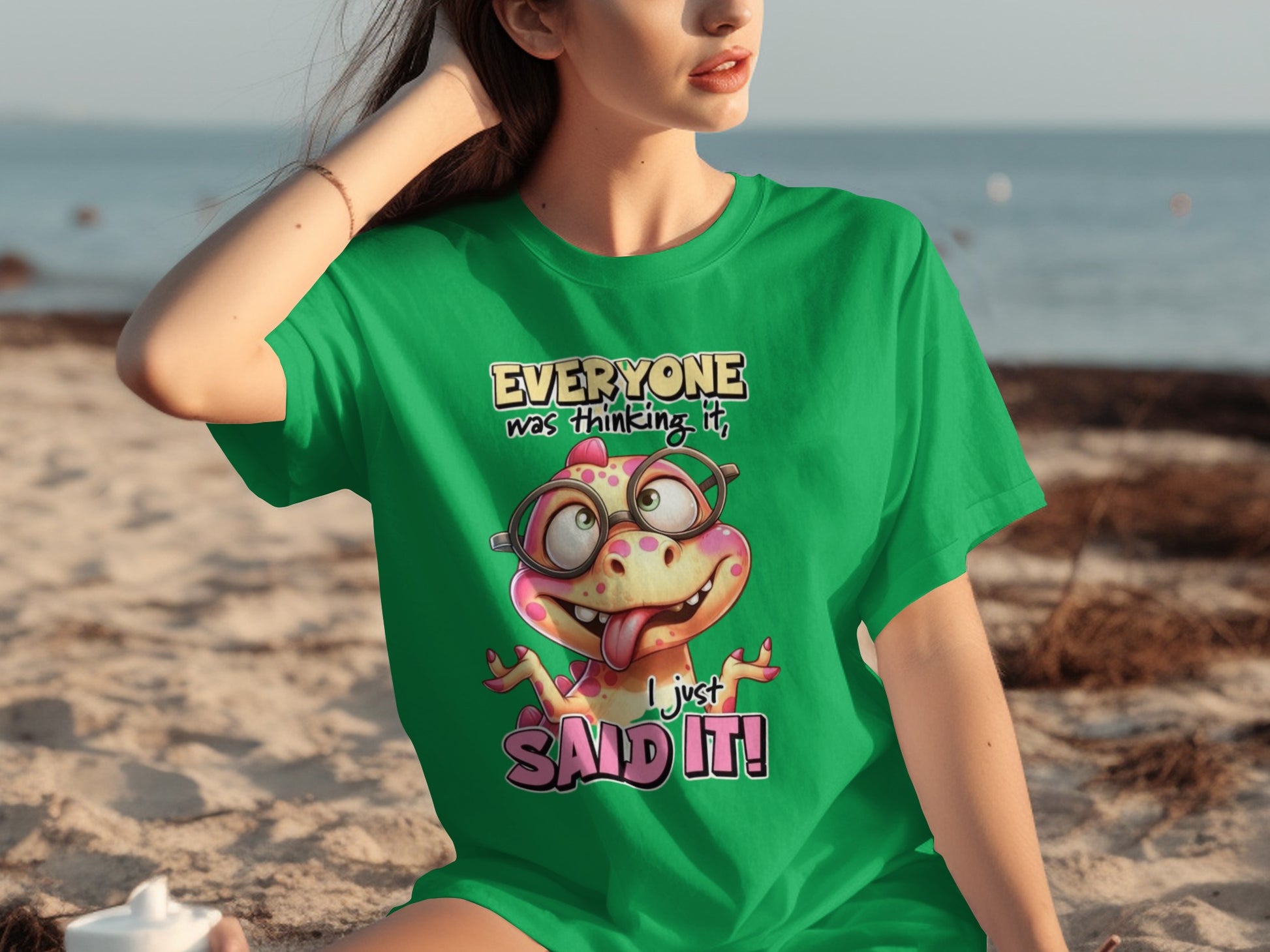 Funny Frog T-Shirt Everyone Was Thinking It Graphic Tee